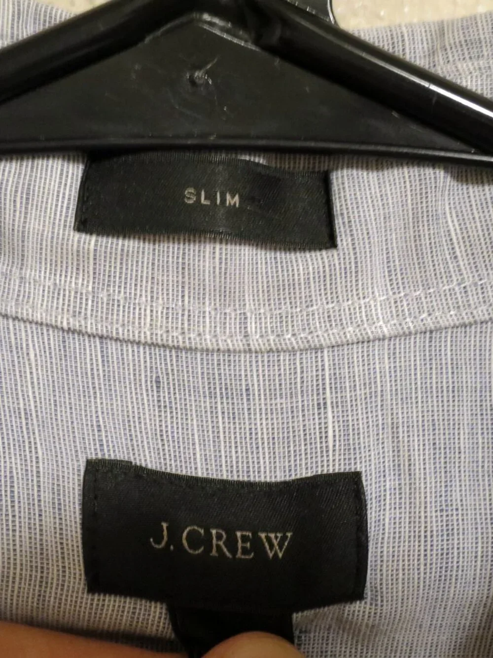 J Crew Shirt Mens Large Long Sleeve Button Baird McNutt Linen Blend Gray